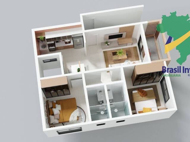 #1230 - Apartamento para Venda em Porto Seguro - BA - 3